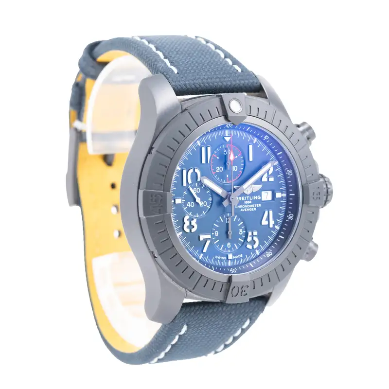 2023 Breitling Super Avenger Chronograph 48 Night Mission Complete with Box and Papers