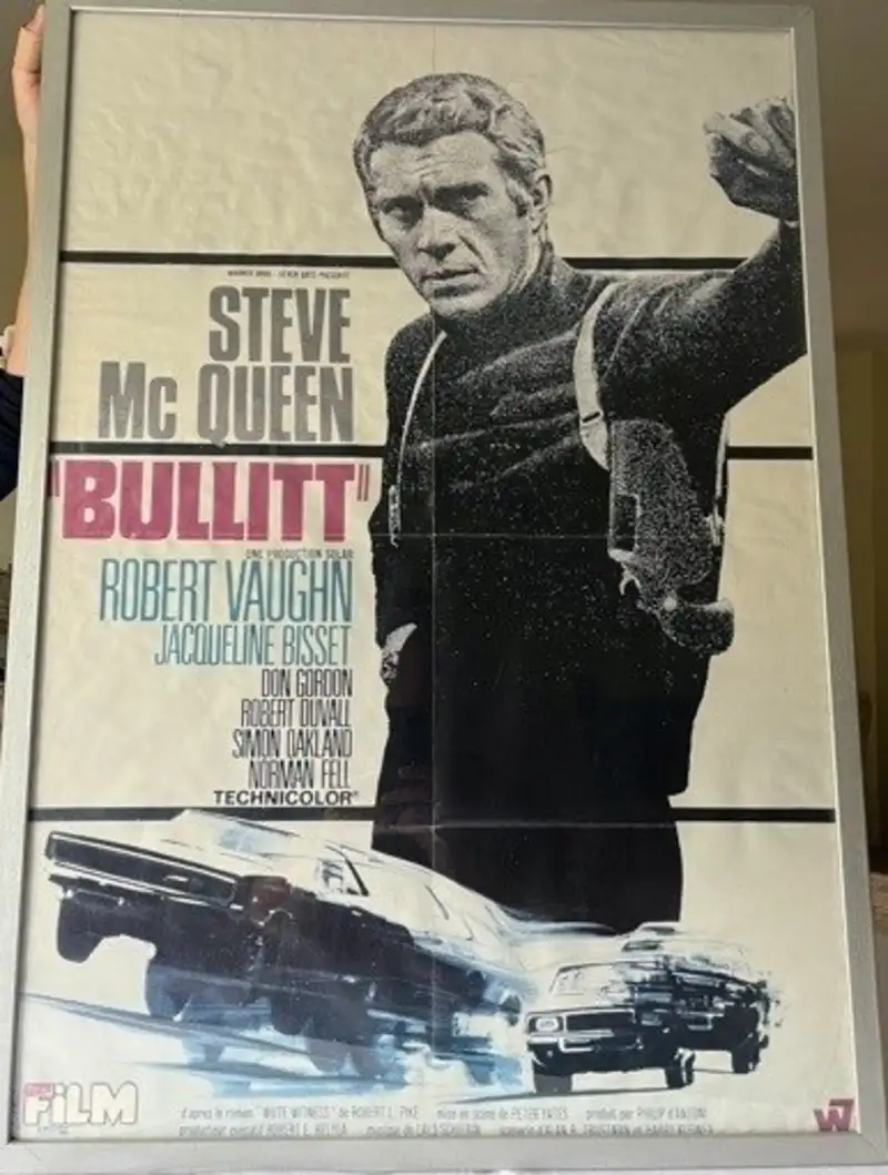 Double Sided 'You Only Live Twice' and 'Bullitt' Cinema Promotional Poster