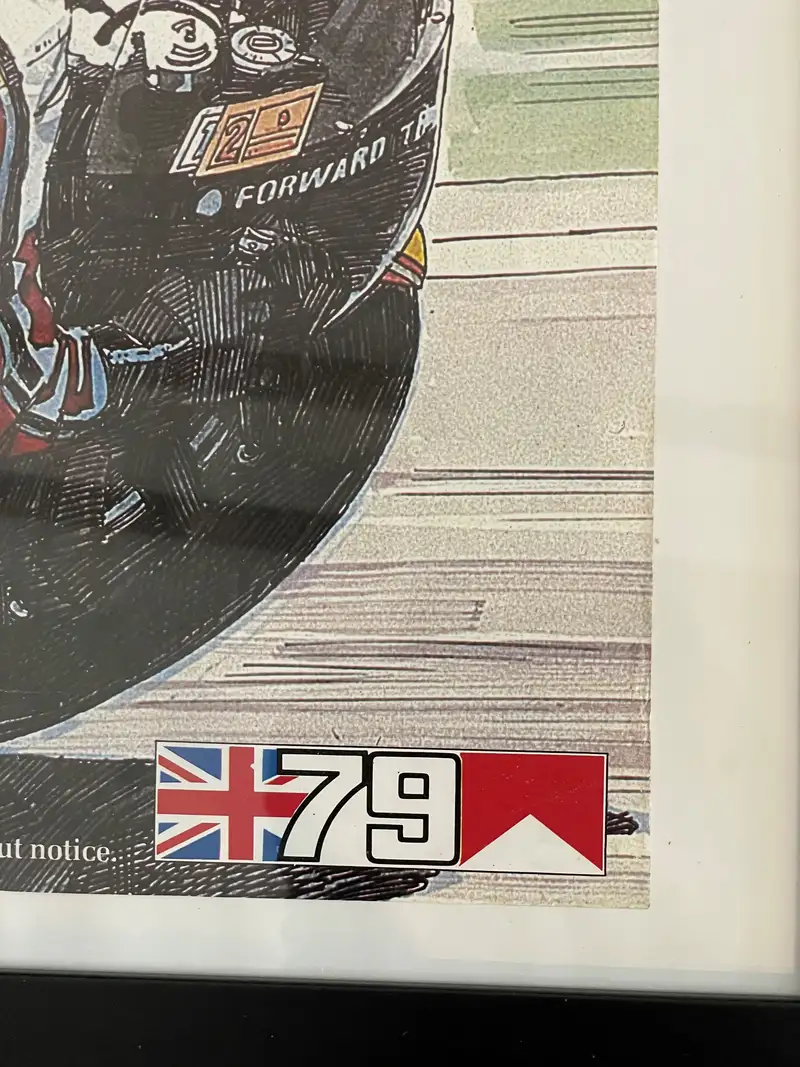 1979 Silverstone British Motorcycle Grand Prix Poster