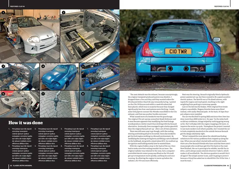 2002 Renault Clio V6 'Engineered by Tassell' -For Sale