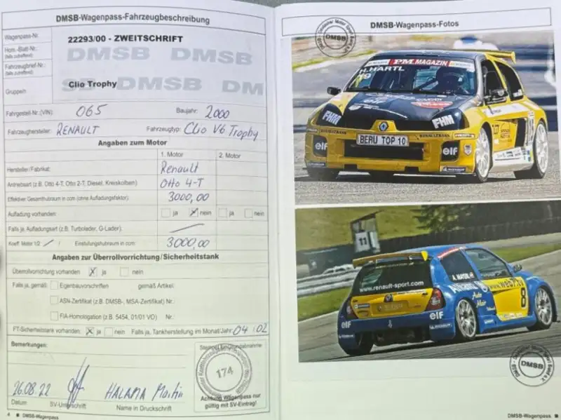 1999 Renault Clio V6 Trophy (065/159)-Sold