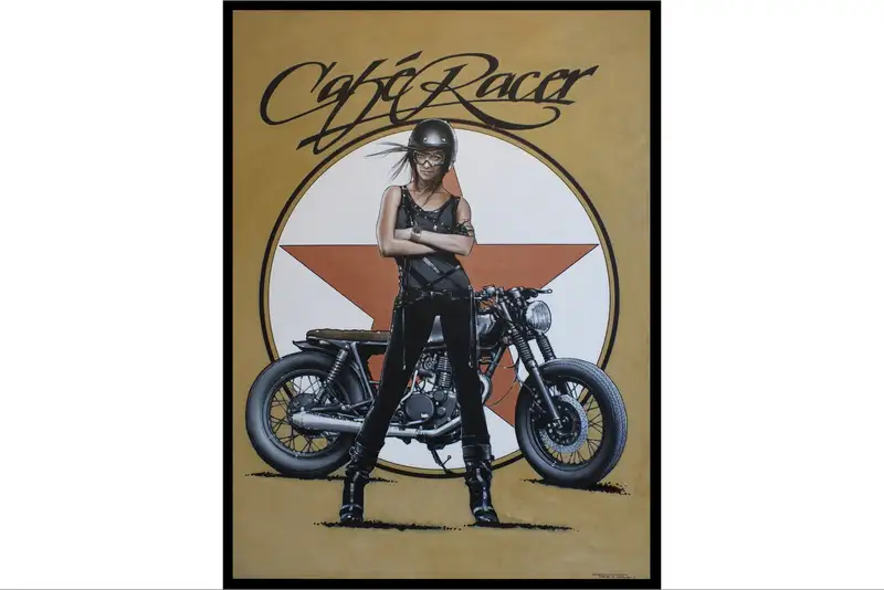 Café Racer Canvas by Tony Upson-For Sale