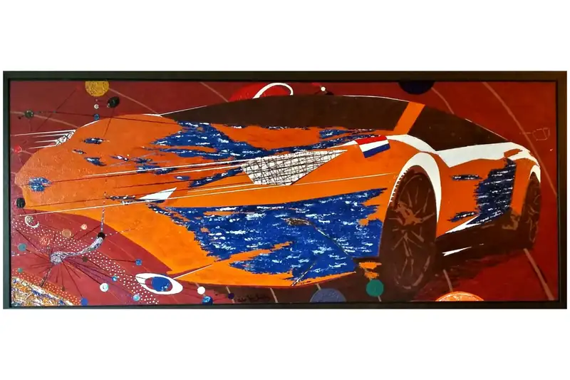 'Netherlands Celestial' Lamborghini Original Artwork-For Sale