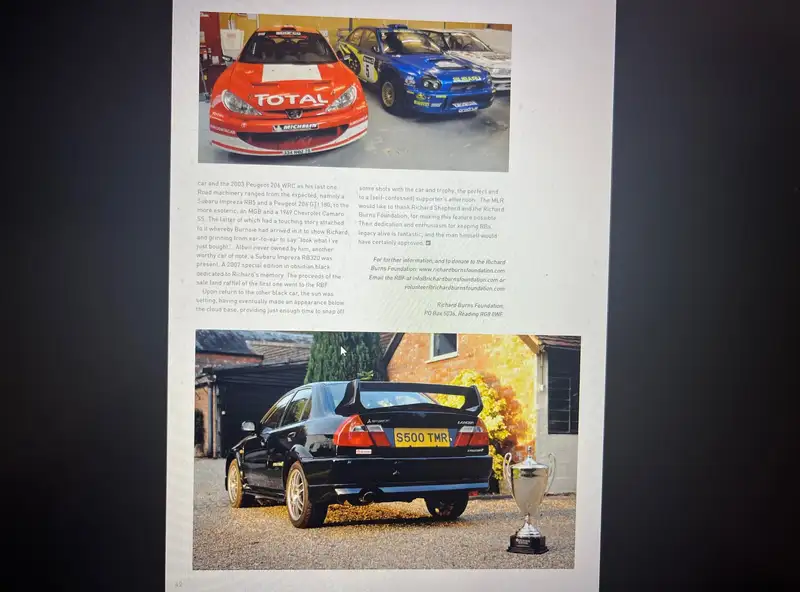 1998 Mitsubishi Lancer GSR Evolution V Ex-Richard Burns - 79-Sold