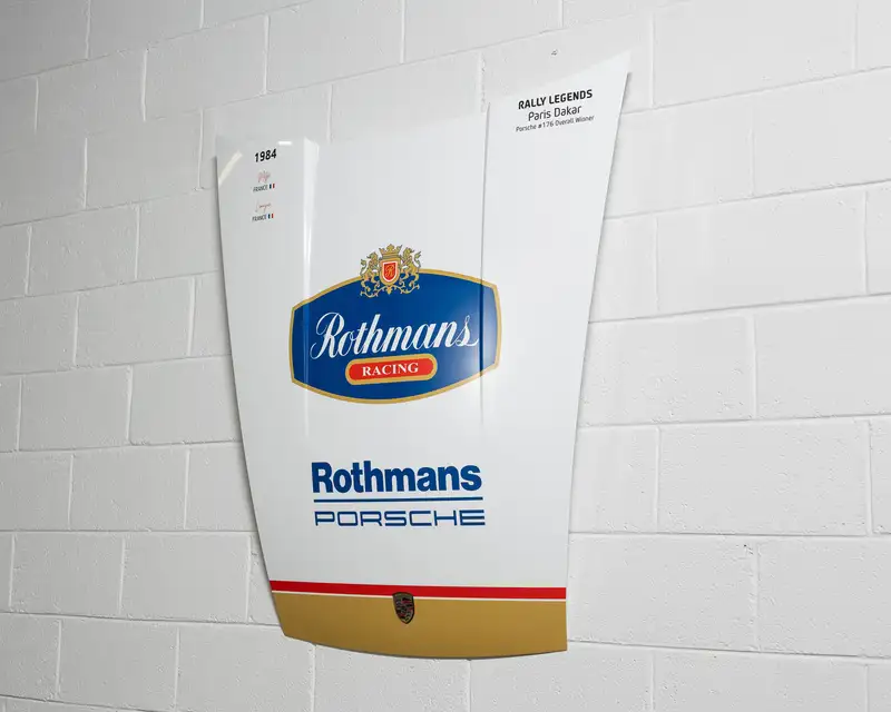 Rothmans 'Porsche' 911 Paris-Dakar Homage Wall Art Display-For Sale