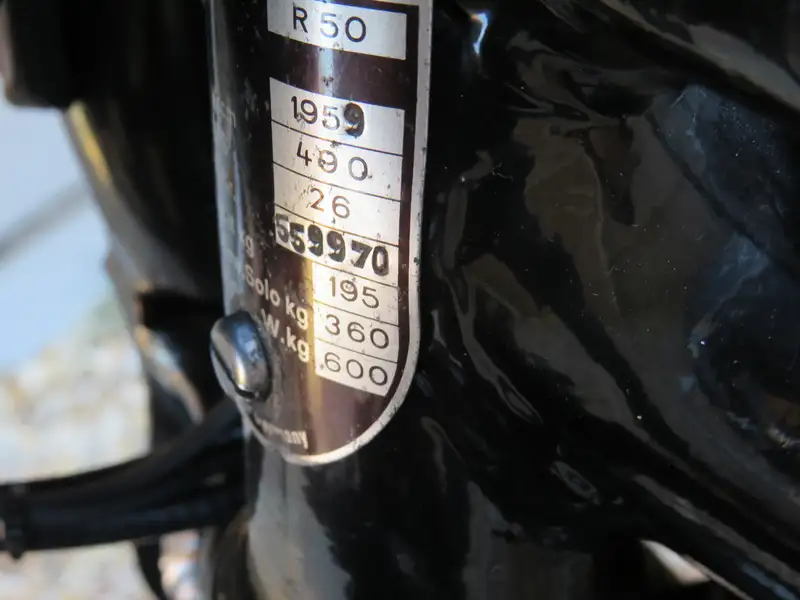 1959 BMW R50/R69S 600cc-For Sale