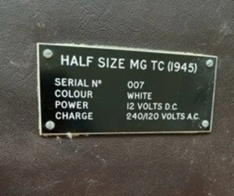 MG TC-Midget 1/2 Scale Electric Childrens Car-For Sale