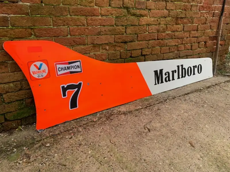 c.1979 Marlboro McLaren M29 #4 Side Panel-For Sale