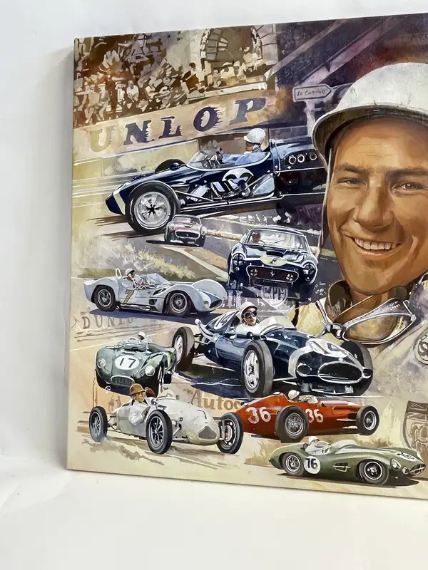 'Still Going Strong at 80' Stirling Moss-signed Original Art-For Sale