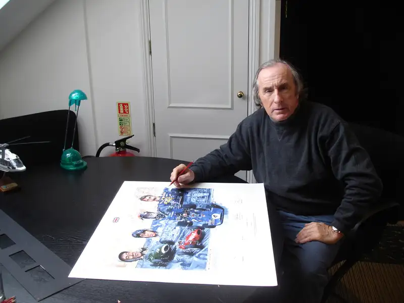 Best of British Original Artwork Signed by Moss, Mansell, St-For Sale
