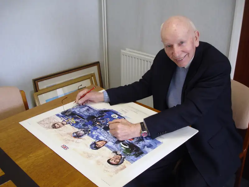 Best of British Original Artwork Signed by Moss, Mansell, St-For Sale