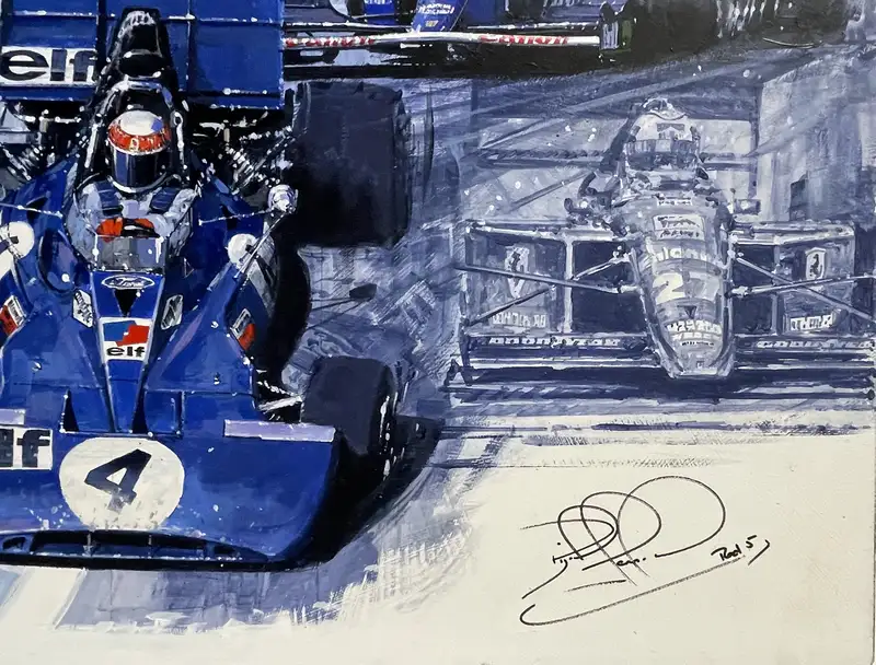 Best of British Original Artwork Signed by Moss, Mansell, St-For Sale