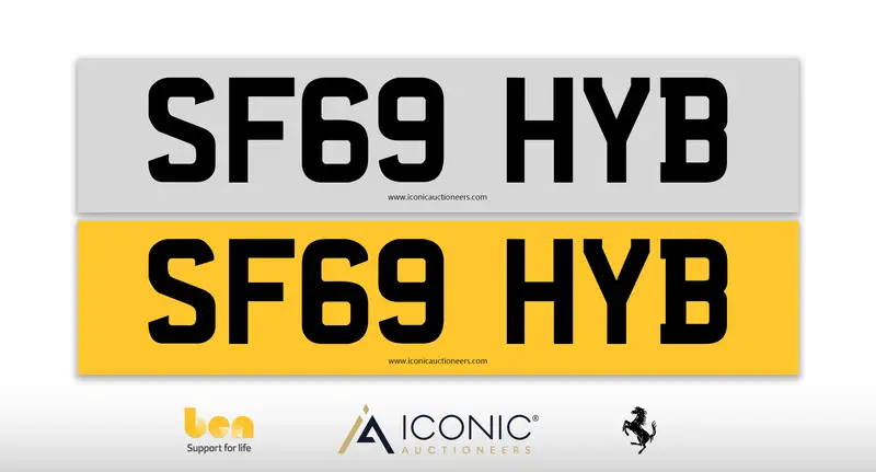 Registration Number SF69 HYB-For Sale