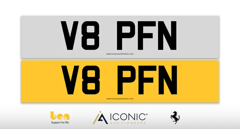 Registration Number V8 PFN-Sold