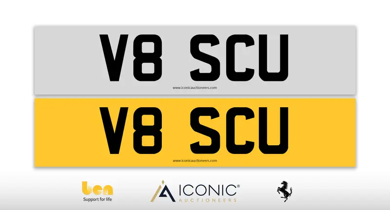 Registration Number V8 SCU-Sold