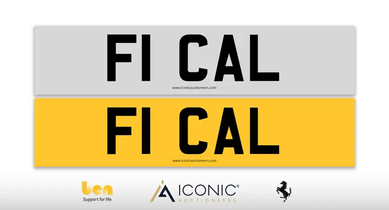 Registration Number F1 CAL-Sold