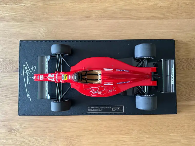 Stunning, GP Replicas Nigel Mansell-signed Ferrari F189 1/12-Sold