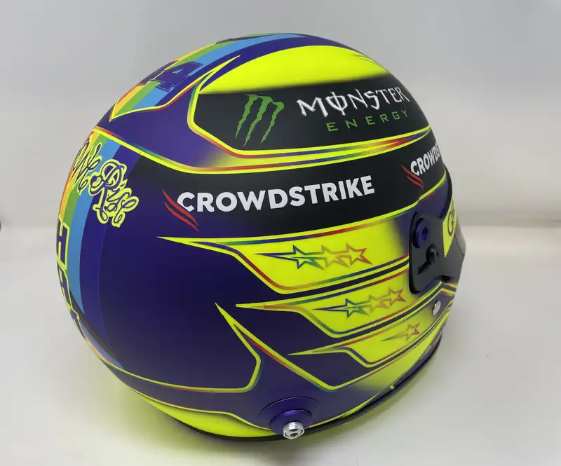 Lewis Hamilton Replica 2023 Helmet with Signature to Visor T-For Sale