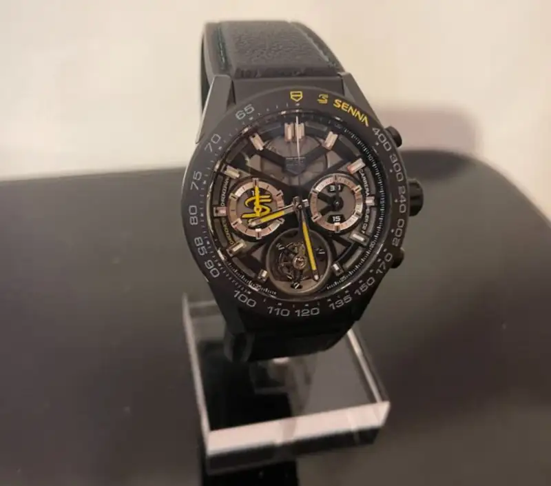 TAG Heuer Senna Carrera X Tourbillion Chronograph with Box a-For Sale