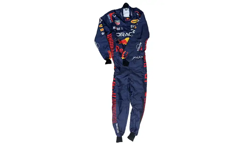 Max Verstappen Singed Red Bull 2023 Replica Racesuit -For Sale