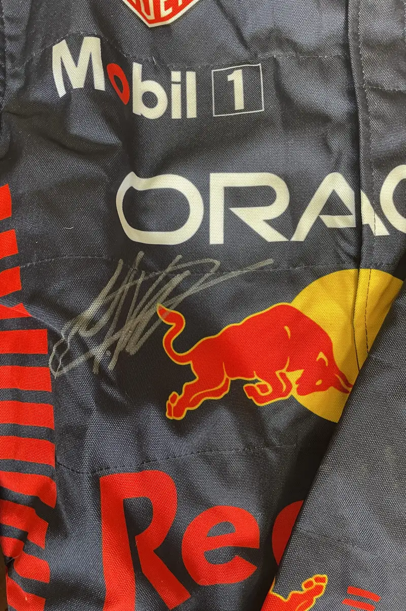 Max Verstappen Singed Red Bull 2023 Replica Racesuit -For Sale