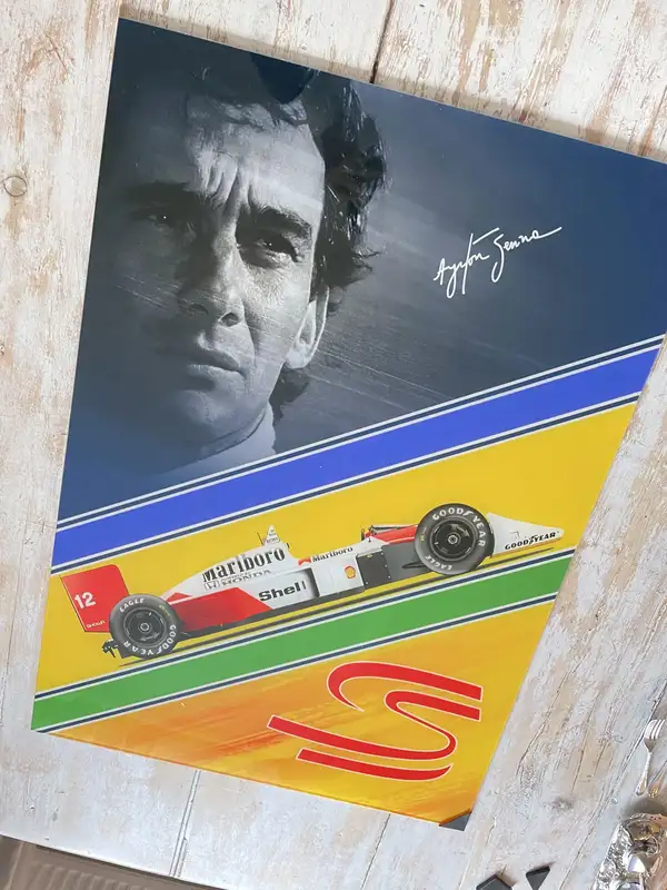 Substantial Ayrton Senna Acrylic Glass UV Print*-Sold