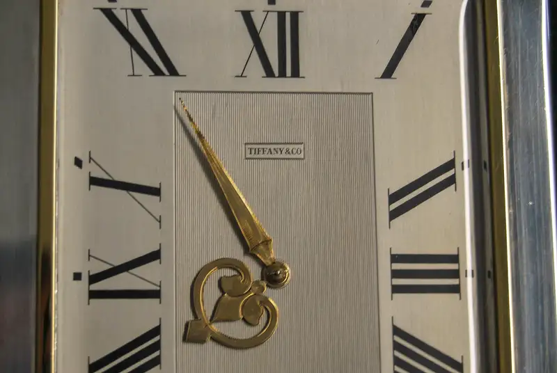 Fine and Rare Silver Tiffany & Co Mantel Clock c.1910