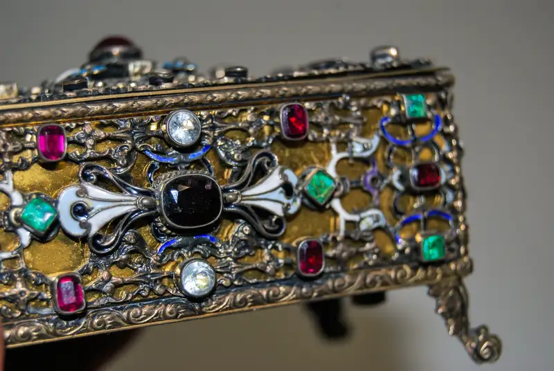 Automaton Ornate Singing Bird Box by Karl Griesbaum