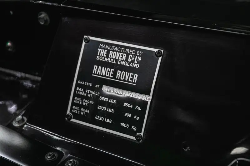 1971/2016 Range Rover 3-Door Aston Martin V12-Sold