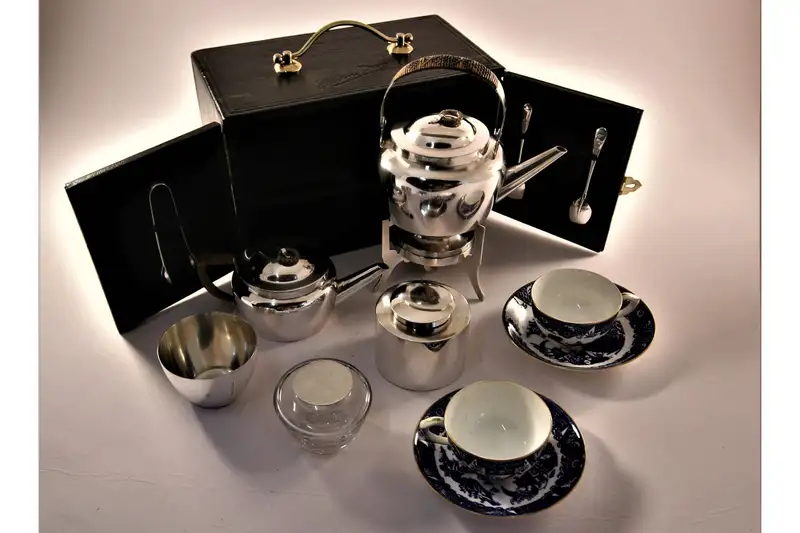 Stunning, Christopher Dresser Two-Person Motoring Tea Set be-Sold