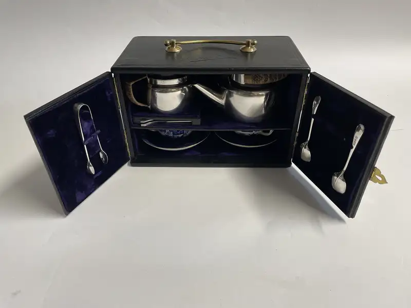 Stunning, Christopher Dresser Two-Person Motoring Tea Set be-Sold