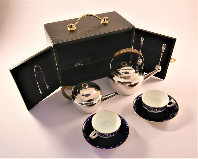 Stunning, Christopher Dresser Two-Person Motoring Tea Set be-Sold