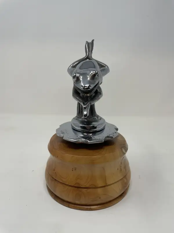 A Very Rare Leaping Frog Mascot by Renevey, France Circa 192-Sold