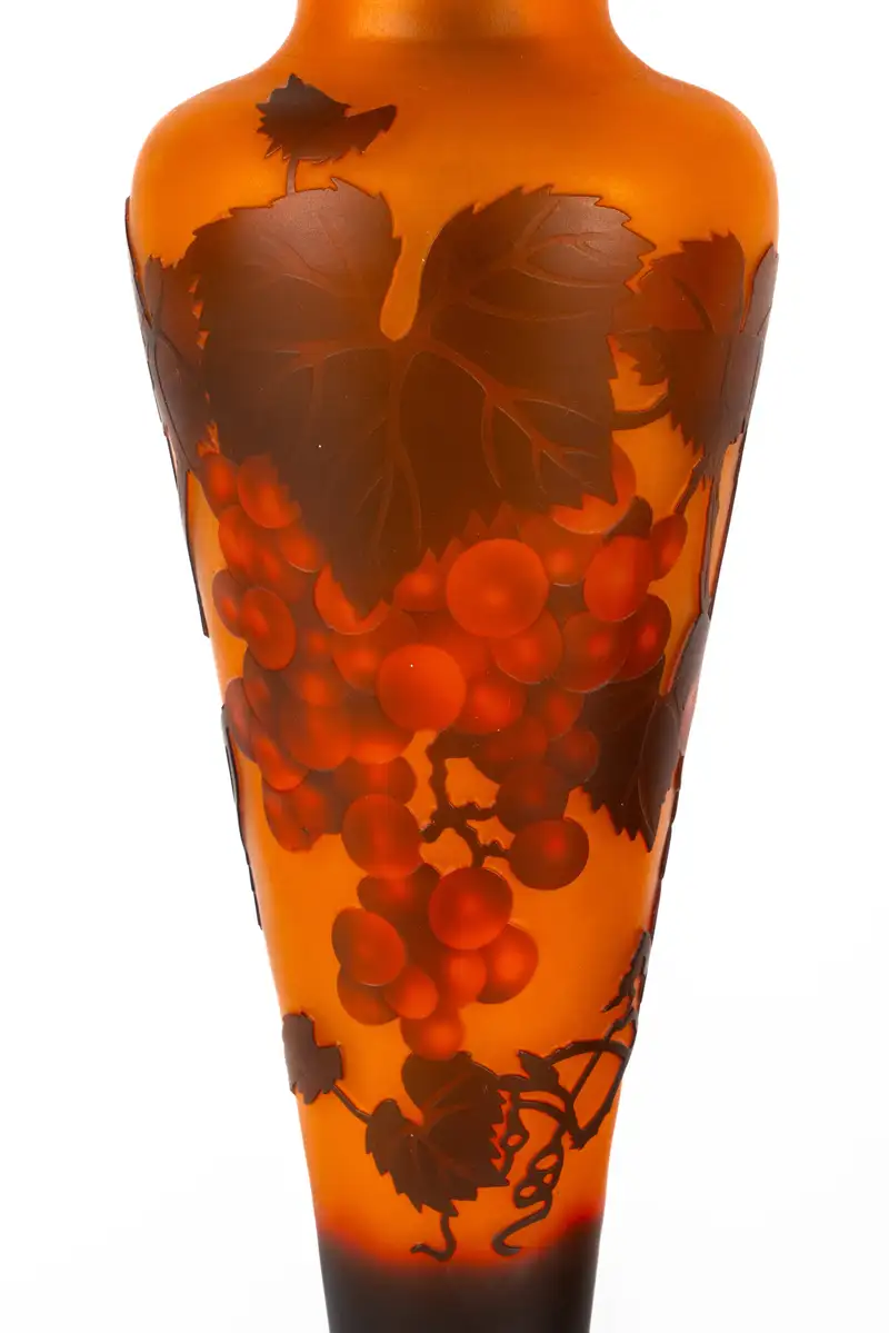 A Superb Art Nouveau French Cameo Glass Illuminated Lamp and-Sold