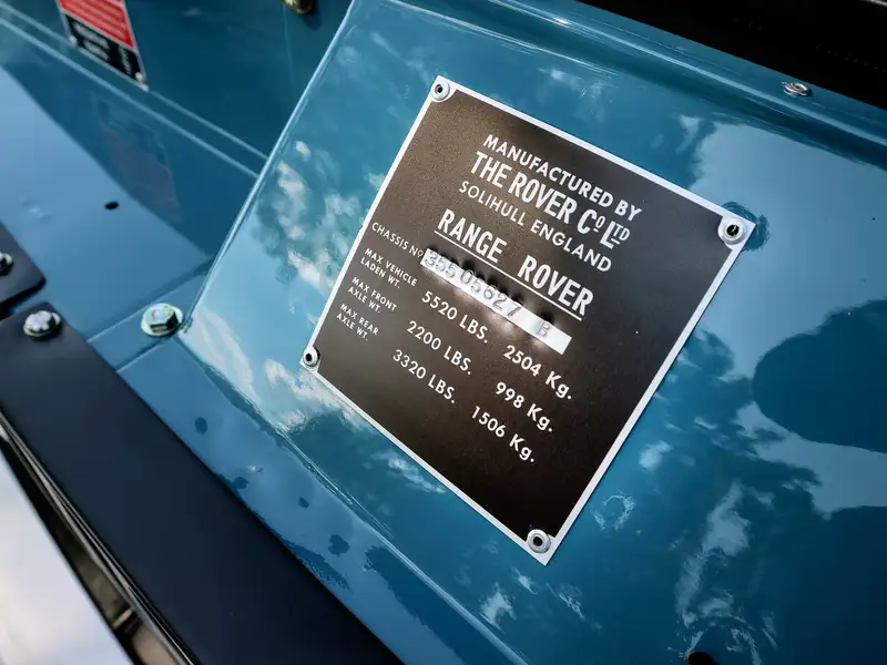 1972 Range Rover (Suffix B) - fully restored -For Sale