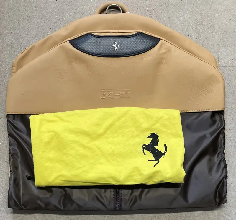 Unused Schedoni Ferrari F430 Three Piece Tan Luggage Set-For Sale