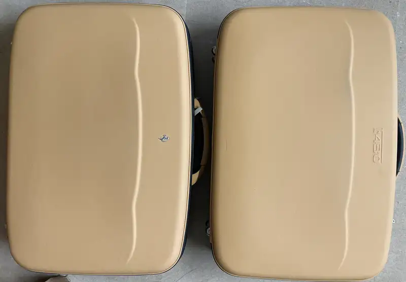 Unused Schedoni Ferrari F430 Three Piece Tan Luggage Set-For Sale