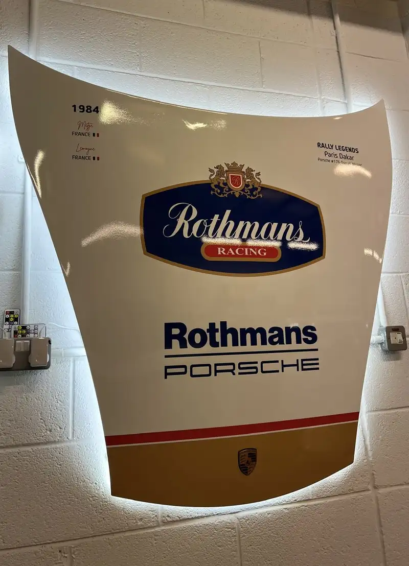 Rothmans Porsche Liveried Original 911 Bonnet Wall Display-For Sale
