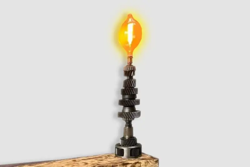 Upcycled Industrial Lamp -For Sale