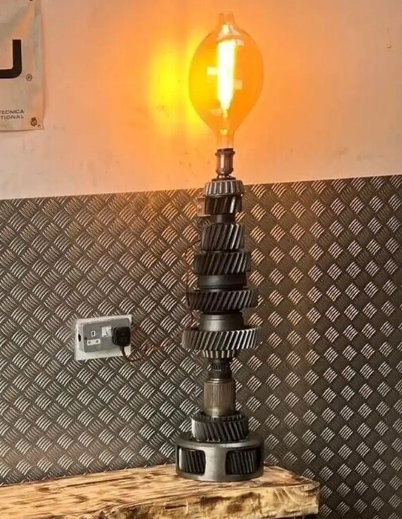 Upcycled Industrial Lamp -For Sale