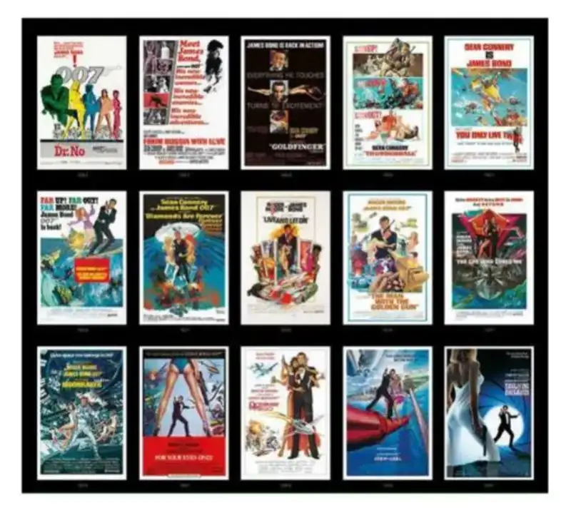 Every James Bond Poster from 1962 to 1987 plus multiple rare-Sold