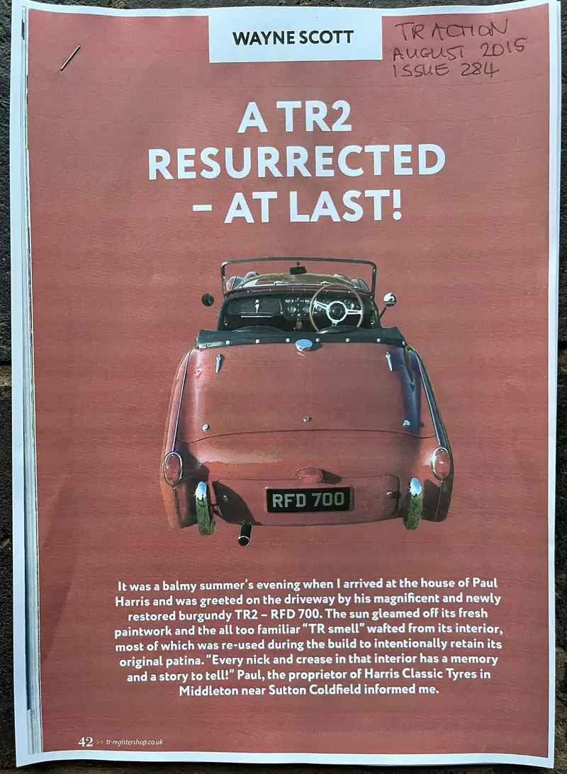 1955 Triumph TR2-For Sale