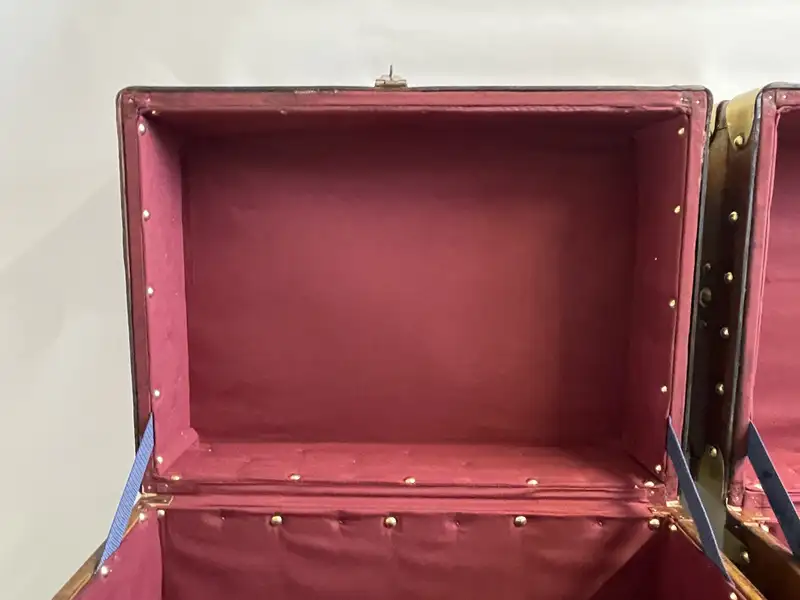 A Pair of Substantial Army and Navy Steamer Trunks-Sold