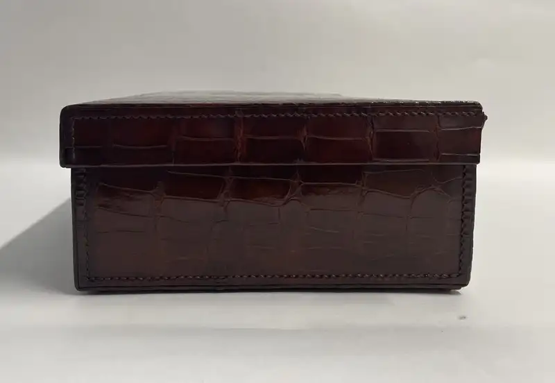 Small Crocodile Skin Case bearing the Initials A.R.