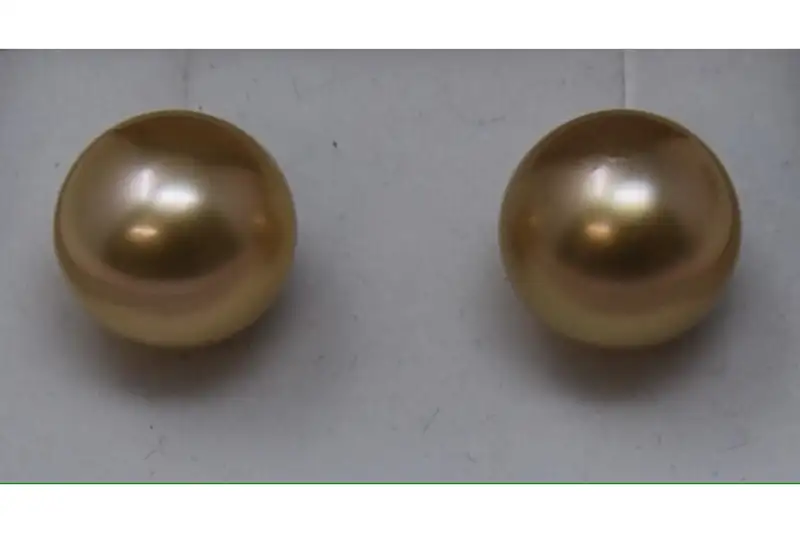 Golden South Sea Pearl Earrings
