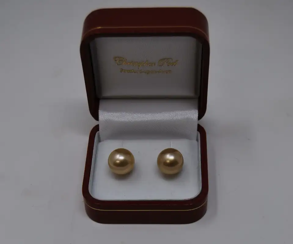 Golden South Sea Pearl Earrings