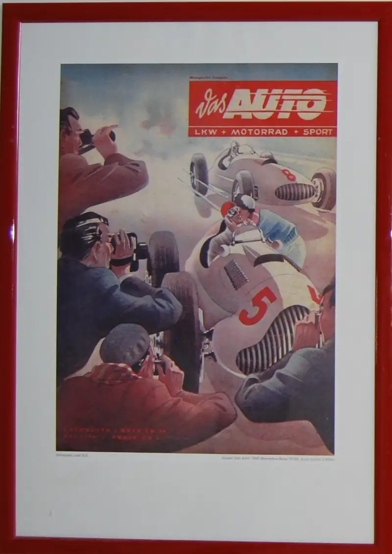 Three Framed Das Auto Magazine Cover Prints*