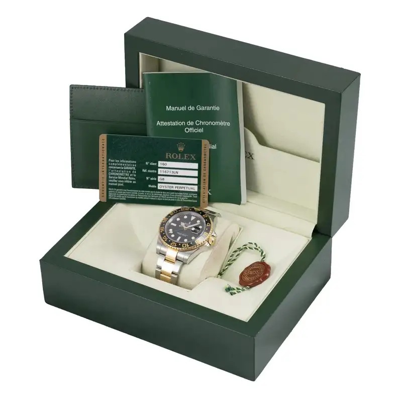 Rolex GMT Master II Bimetal 2013 Box and Papers 