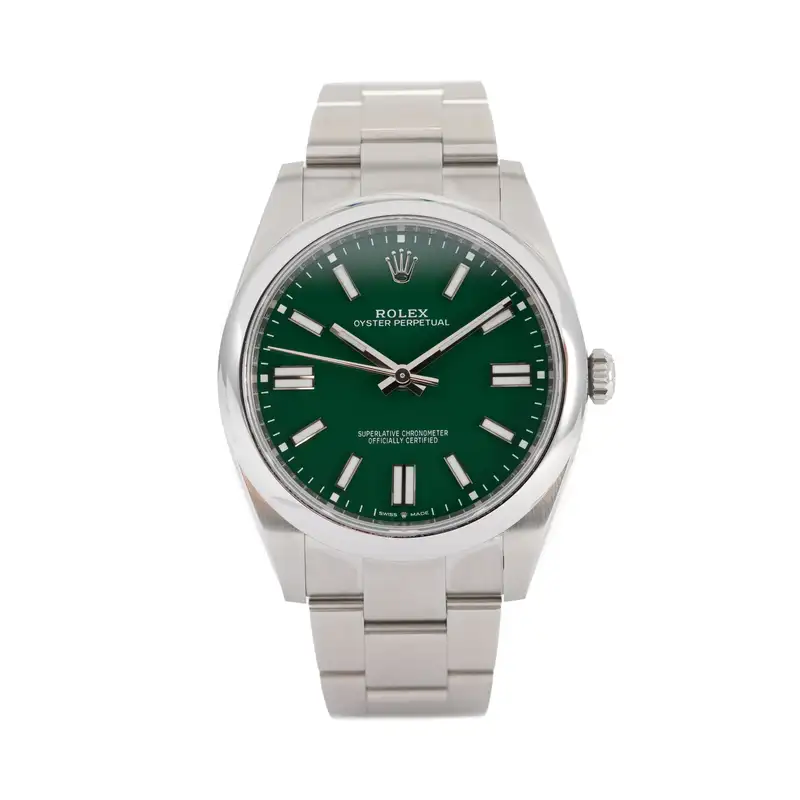 Rolex Oyster Perpetual Green 41mm - Full Set 2023 