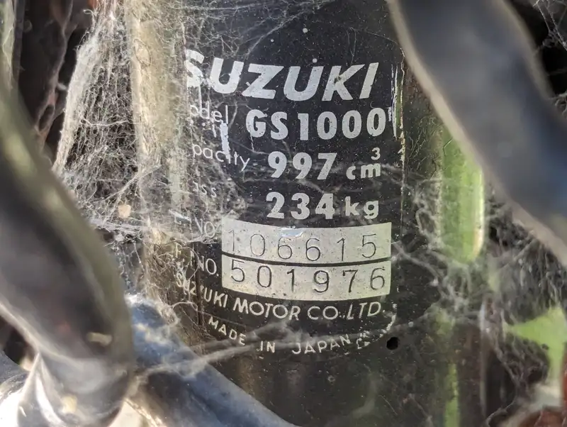 1978 Suzuki GS1000E-Sold